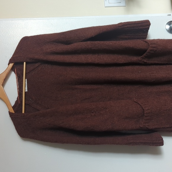 Mango Knit Maroon Cardigan - Picture 5 of 7
